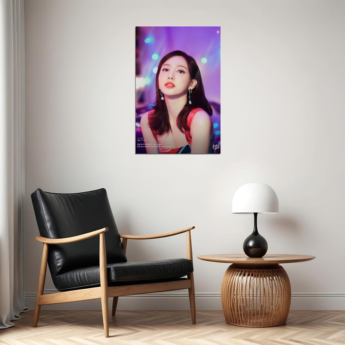 TWICE Nayeon Taste of Love Album Teaser Fallen Photo Kpop Poster Home Bar Wall Art Kpop Female Girl Group Korean Fashion Idol Bar Decor Cafe Print