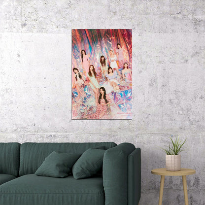 TWICE Nayeon Jeongyeon Momo Sana Jihyo Mina Dahyun Chaeyoung Tzuyu Taste of Love Album Teaser Photo y2k Kpop Wall Art Kpop Living Room Print