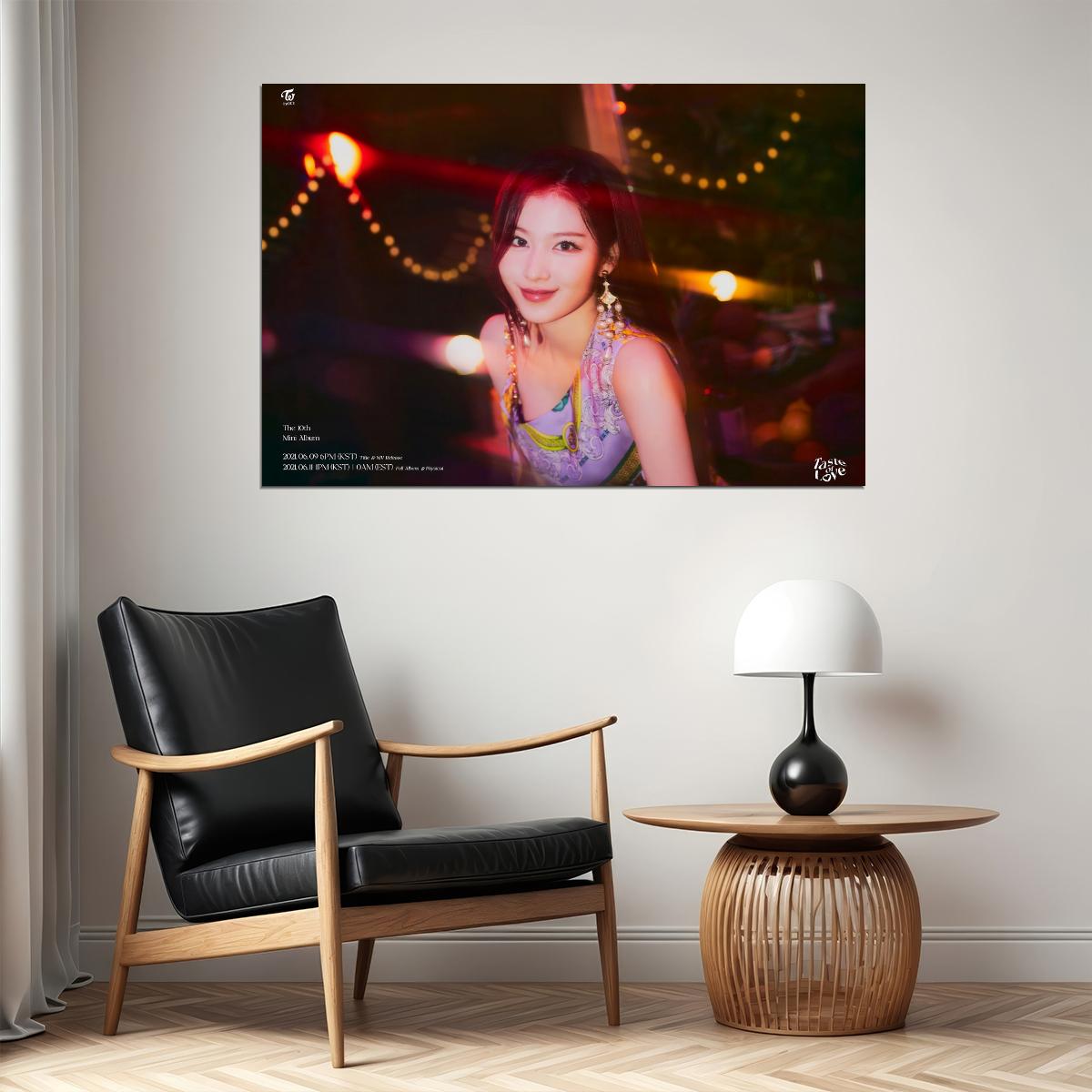 TWICE Sana Taste of Love Album Teaser Fallen Photo Kpop Poster Home Bar Wall Art Kpop Female Girl Group Korean Fashion Idol Bar Decor Cafe Print