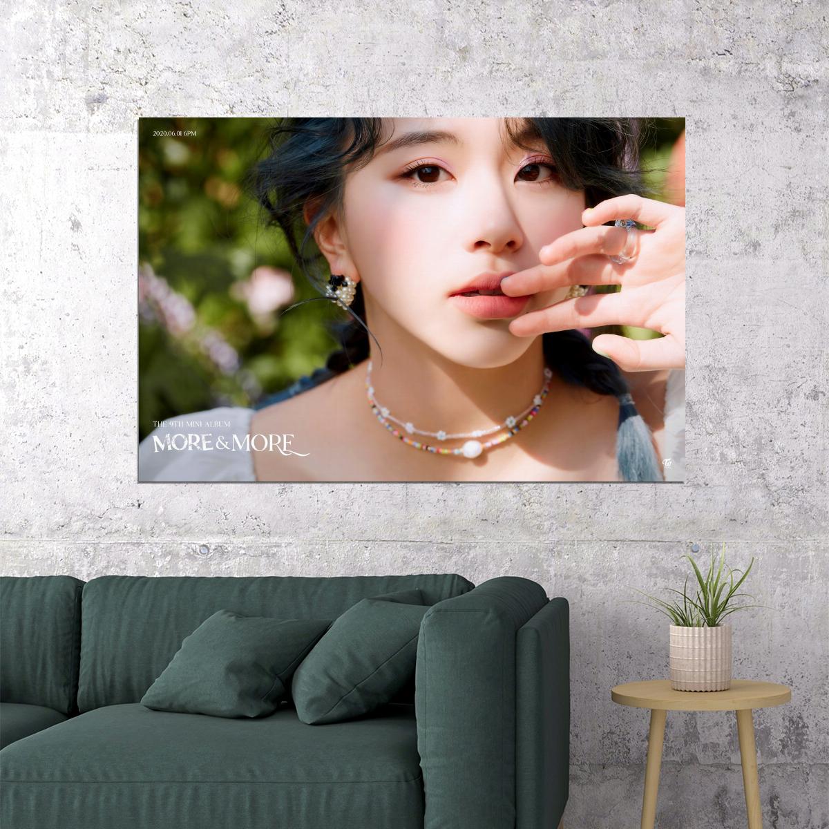 TWICE Chaeyoung MORE & MORE Album Concept Photo Poster Summer Wall Art Spring Garden Print Coquette Aesthetic Decor Female Girl Group Korean Fashion Idol