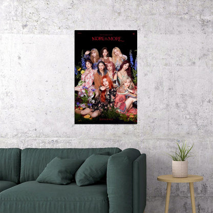 TWICE MORE & MORE Album Concept Group Photo Summer Kpop Wall Art Spring Garden Print Coquette Aesthetic Decor