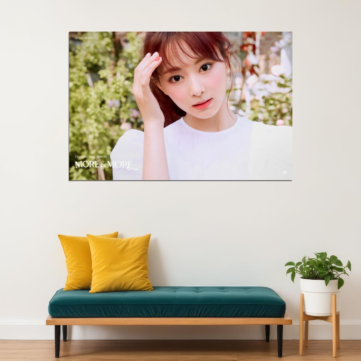 TWICE Tzuyu MORE & MORE Album Concept Photo Poster Summer Wall Art Spring Garden Print Coquette Aesthetic Decor Female Girl Group Korean Fashion Idol