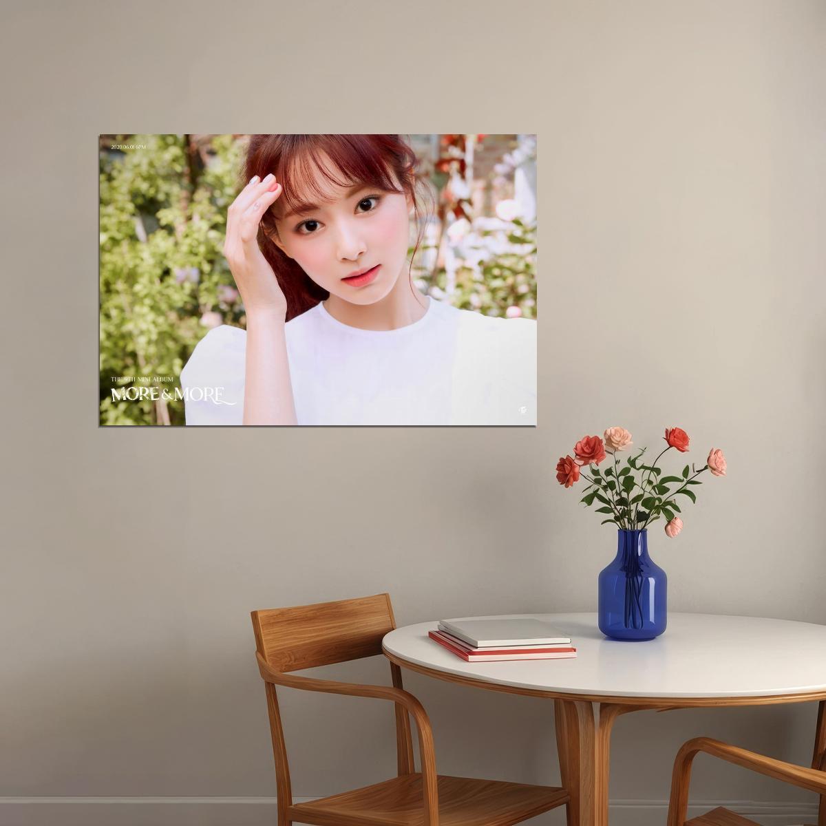 TWICE Tzuyu MORE & MORE Album Concept Photo Poster Summer Wall Art Spring Garden Print Coquette Aesthetic Decor Female Girl Group Korean Fashion Idol