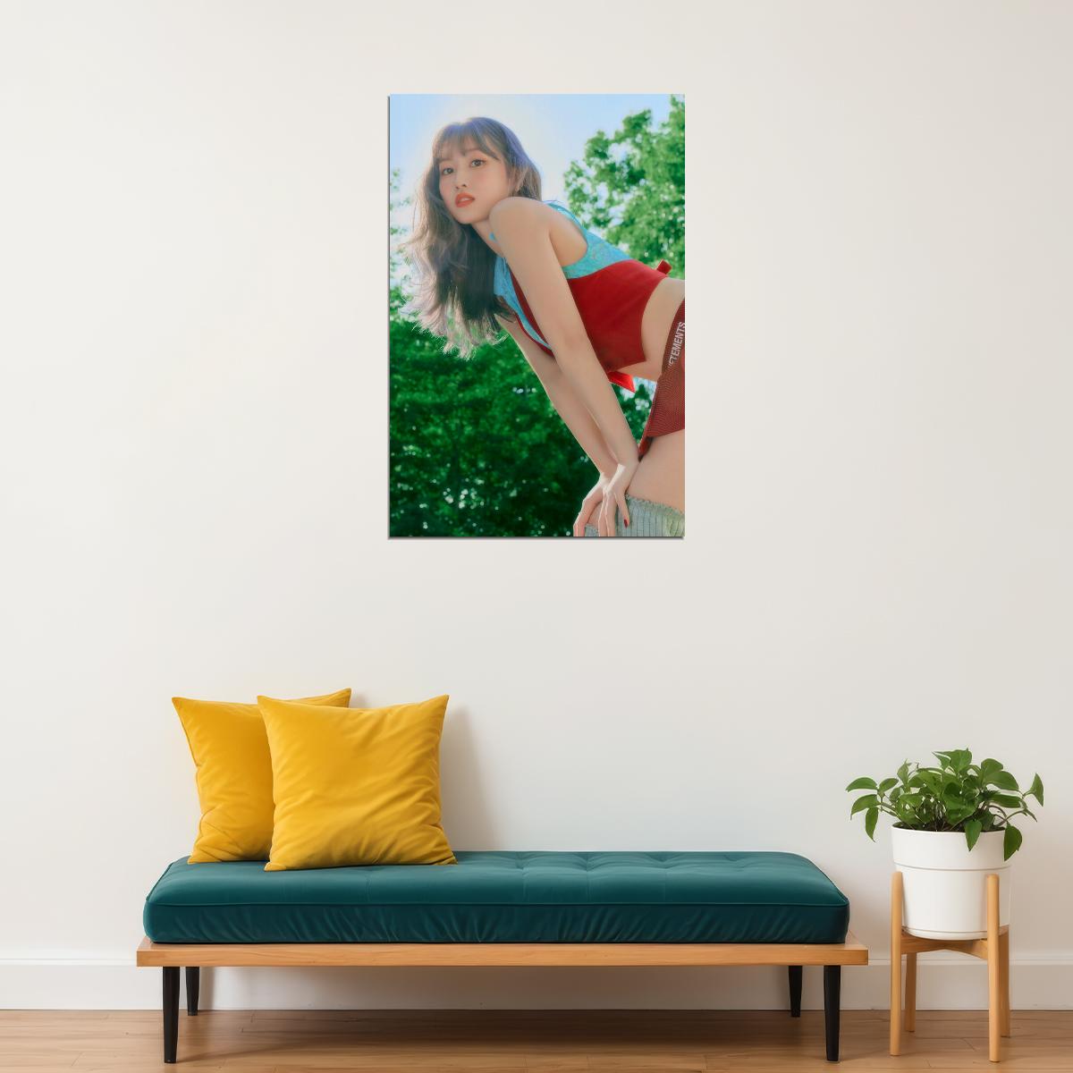 TWICE Momo BETWEEN 1&2 Album Concept Photo Summer Kpop Wall Art Y2k Retro Print Preppy Decor Aesthetic Kpop Wall Art Print For Living Room