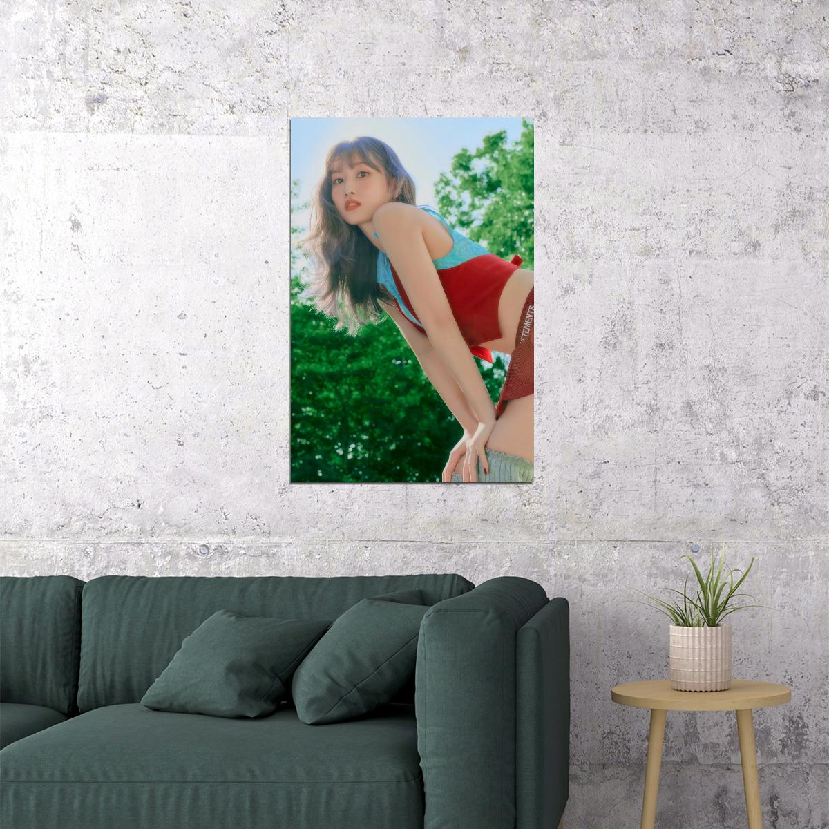 TWICE Momo BETWEEN 1&2 Album Concept Photo Summer Kpop Wall Art Y2k Retro Print Preppy Decor Aesthetic Kpop Wall Art Print For Living Room