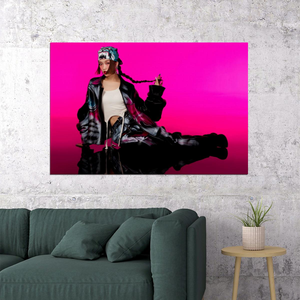 XG Chisa SHOOTING STAR Photo K-pop Music Poster Y2K Neo Futurism Aesthetic Female Cyber Kpop Idol Fashion Print Trendy Kpop Girl Group Wall Art