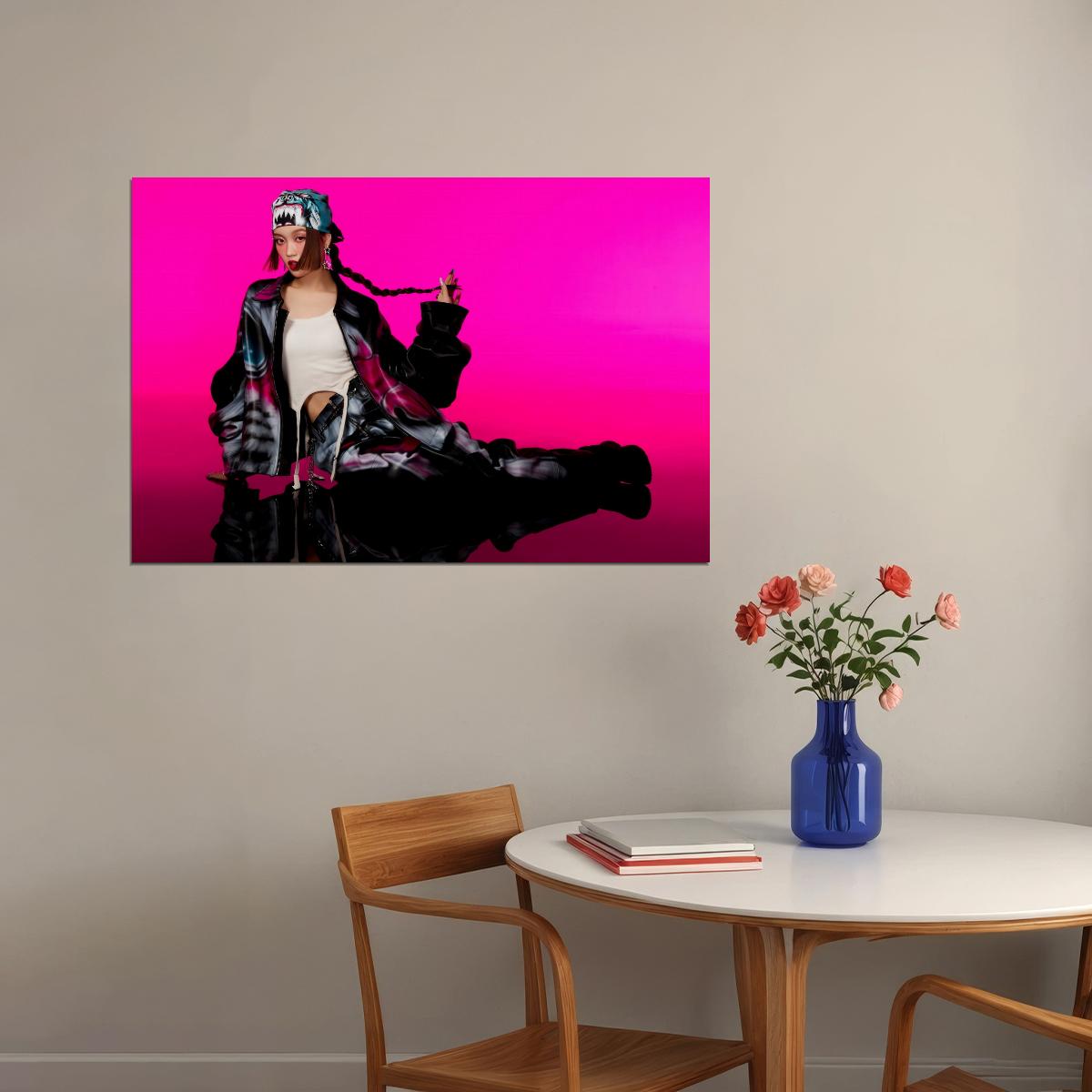 XG Chisa SHOOTING STAR Photo K-pop Music Poster Y2K Neo Futurism Aesthetic Female Cyber Kpop Idol Fashion Print Trendy Kpop Girl Group Wall Art