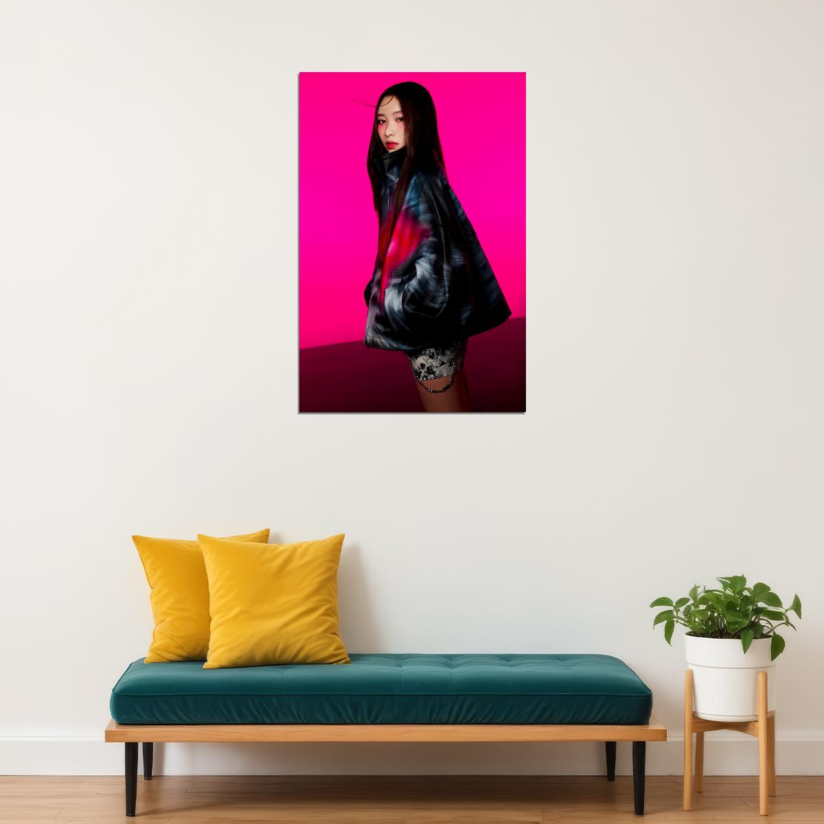 XG Maya SHOOTING STAR Photo K-pop Music Poster Y2K Neo Futurism Aesthetic Female Cyber Kpop Idol Fashion Print Trendy Kpop Girl Group Wall Art