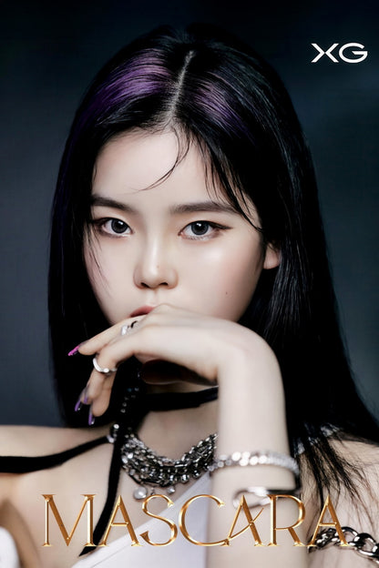 XG Cocona MASCARA Concept Photo Music Poster K-Pop Aesthetic Japanese Female Girl Group Korean Fashion Idol Wall Art Print - xonomax