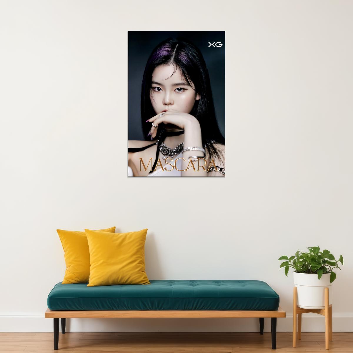 XG Cocona MASCARA Concept Photo Music Poster K-Pop Aesthetic Japanese Female Girl Group Korean Fashion Idol Wall Art Print - xonomax