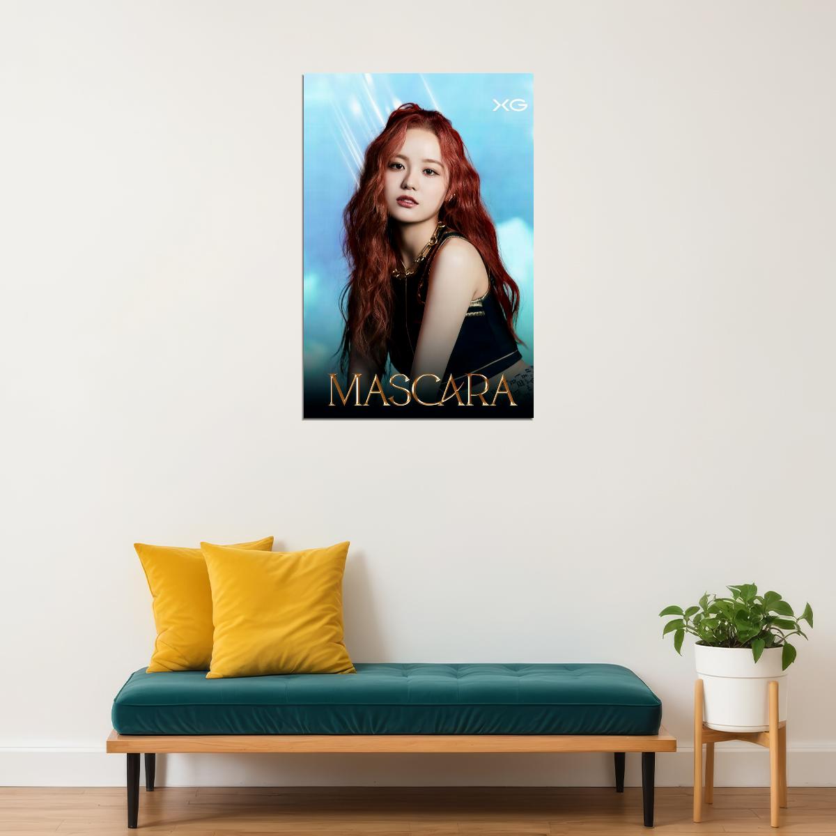 XG Juria MASCARA Concept Photo Music Poster K-Pop Aesthetic Japanese Female Girl Group Korean Fashion Idol Wall Art Print