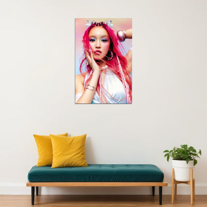 XG Chisa IYKYK Concept Photo K-pop Music Poster Y2K Neo Futurism Aesthetic Female Cyber Kpop Idol Fashion Print Trendy Kpop Girl Group Wall Art