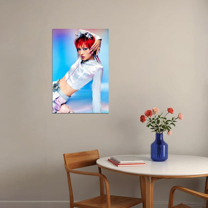 XG Jurin IYKYK Concept Photo K-pop Music Poster Y2K Neo Futurism Aesthetic Female Cyber Kpop Idol Fashion Print Trendy Kpop Girl Group Wall Art