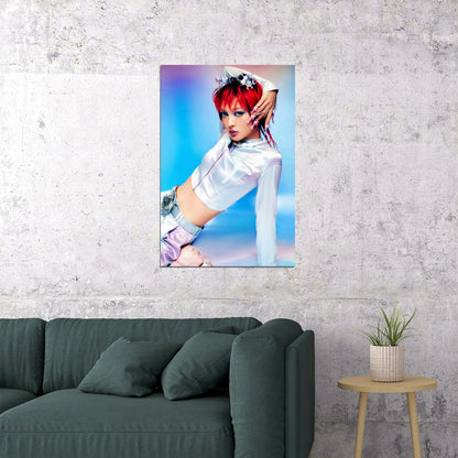 XG Jurin IYKYK Concept Photo K-pop Music Poster Y2K Neo Futurism Aesthetic Female Cyber Kpop Idol Fashion Print Trendy Kpop Girl Group Wall Art