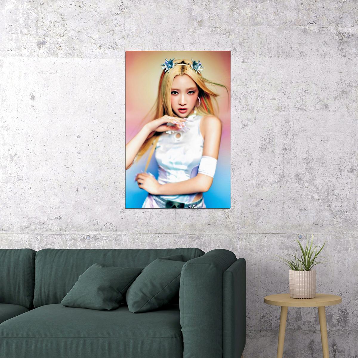 XG Maya IYKYK Concept Photo K-pop Music Poster Y2K Neo Futurism Aesthetic Female Cyber Kpop Idol Fashion Print Trendy Kpop Girl Group Wall Art