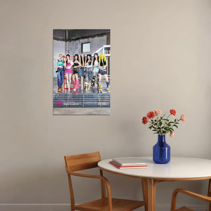 BABYMONSTER Group Photo Drip Album Teaser Image Music Poster K-Pop Home Decor For Living Room Aesthetic Kpop Female Girl Group Korean Fashion Idol Wall Art Print - xonomax