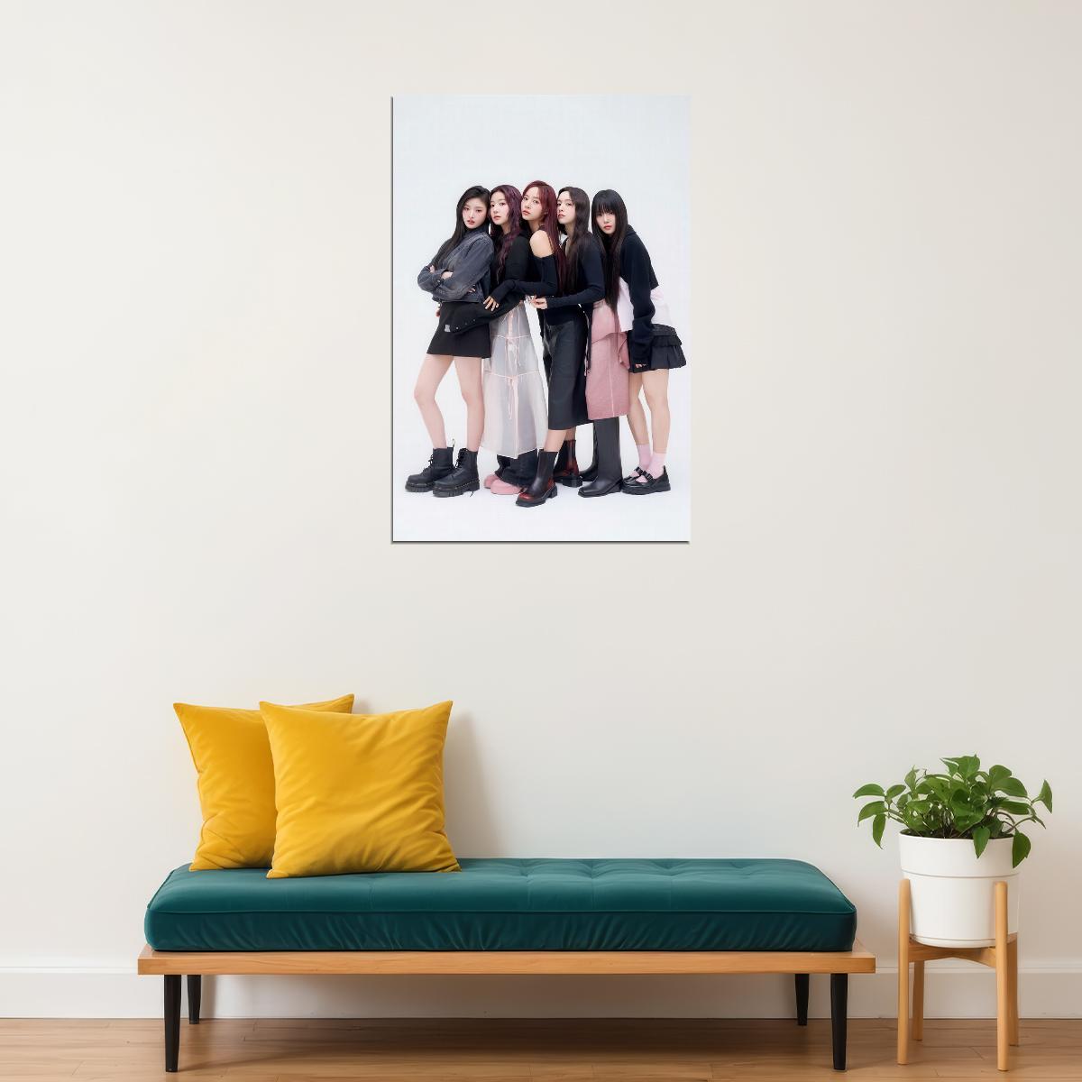 FIFTY FIFTY Photo Music Poster K-Pop Home Decor For Living Room Aesthetic Kpop Female Girl Group Korean Fashion Idol Wall Art Print - xonomax