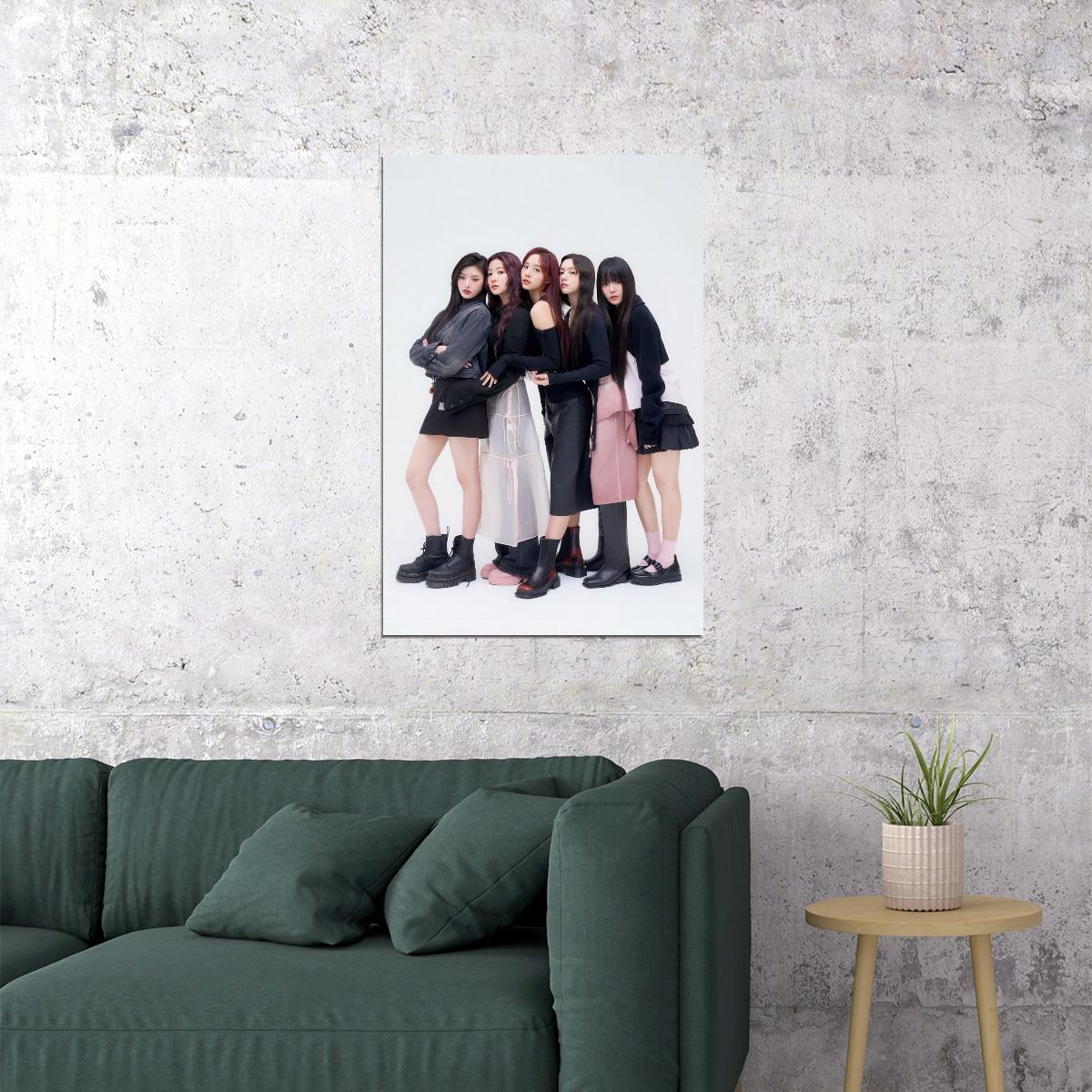 FIFTY FIFTY Photo Music Poster K-Pop Home Decor For Living Room Aesthetic Kpop Female Girl Group Korean Fashion Idol Wall Art Print - xonomax