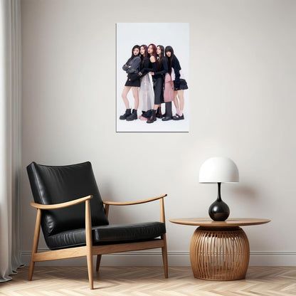 FIFTY FIFTY Photo Music Poster K-Pop Home Decor For Living Room Aesthetic Kpop Female Girl Group Korean Fashion Idol Wall Art Print - xonomax