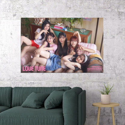 FIFTY FIFTY Photo Music Poster K-Pop Home Decor For Living Room Aesthetic Kpop Female Girl Group Korean Fashion Idol Wall Art Print