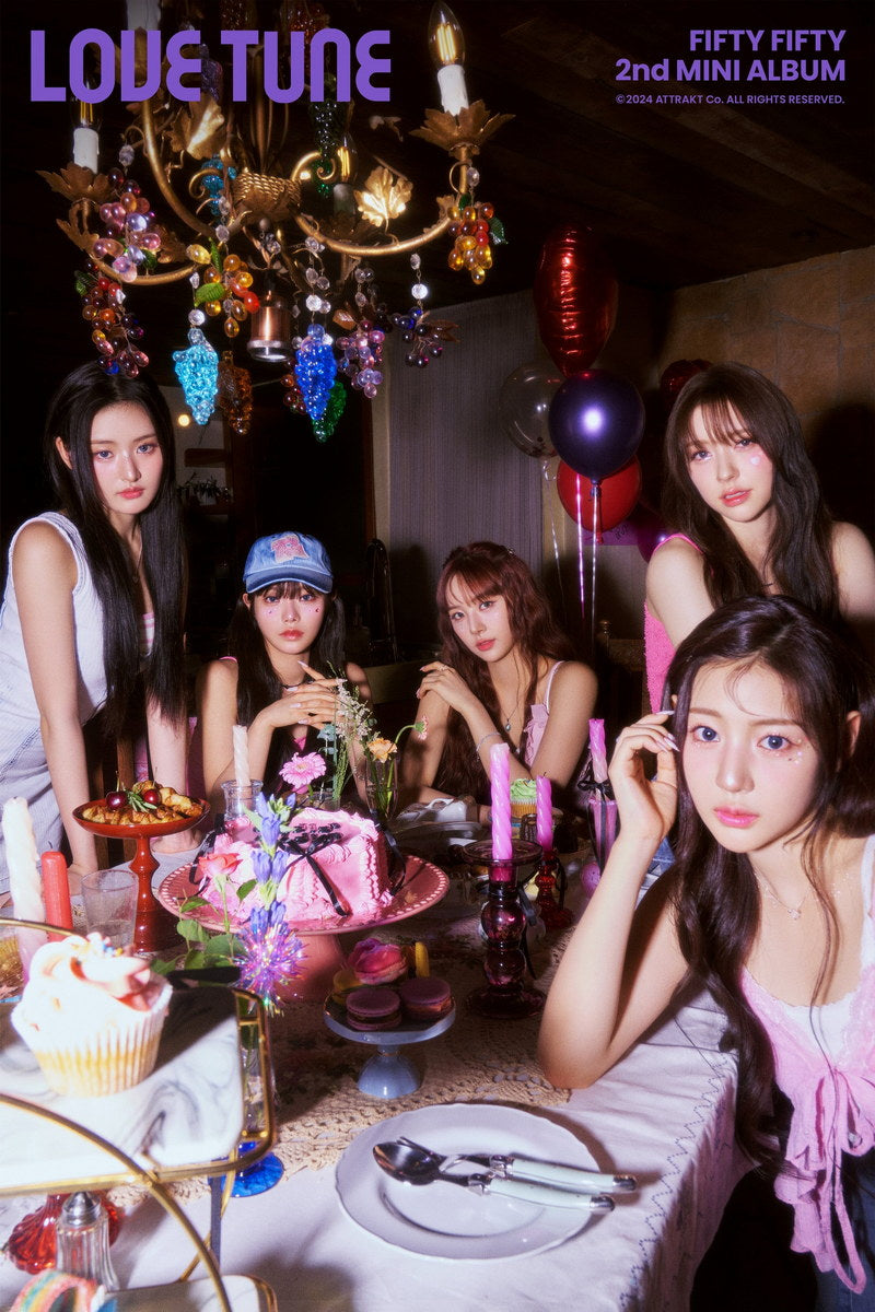 FIFTY FIFTY Photo Music Poster K-Pop Home Decor For Living Room Aesthetic Kpop Female Girl Group Korean Fashion Idol Wall Art Print - xonomax