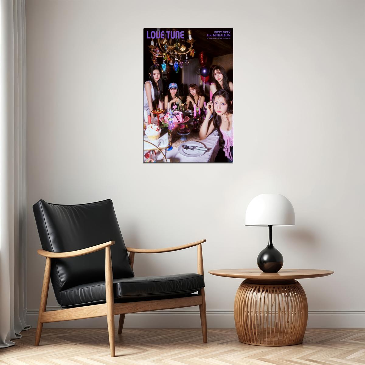 FIFTY FIFTY Photo Music Poster K-Pop Home Decor For Living Room Aesthetic Kpop Female Girl Group Korean Fashion Idol Wall Art Print - xonomax