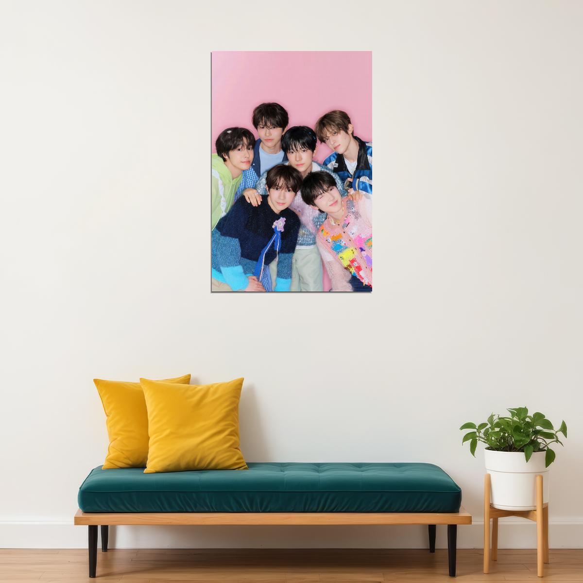 NCT WISH Photo Poster K-Pop Boy Band Group Portrait Cozy Aesthetic Music Poster Wall Art Print Home Decor Photocard Style Gift for Fans