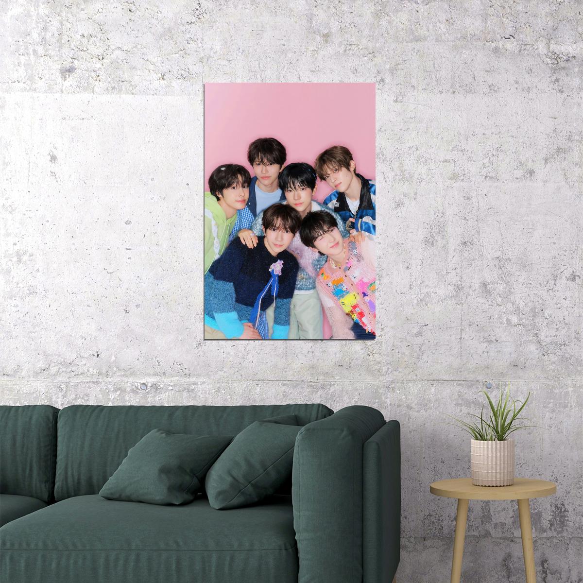 NCT WISH Photo Poster K-Pop Boy Band Group Portrait Cozy Aesthetic Music Poster Wall Art Print Home Decor Photocard Style Gift for Fans