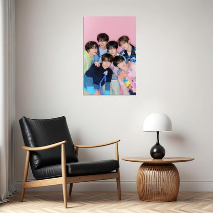 NCT WISH Photo Poster K-Pop Boy Band Group Portrait Cozy Aesthetic Music Poster Wall Art Print Home Decor Photocard Style Gift for Fans