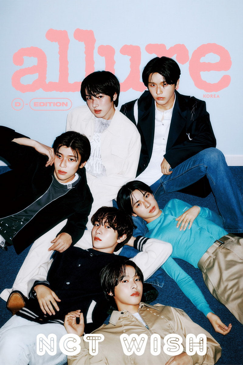 NCT WISH K-Pop Group Magazine Cover Allure Photographic Style Music Poster Wall Art Print Home Decor For Living Room Collectible