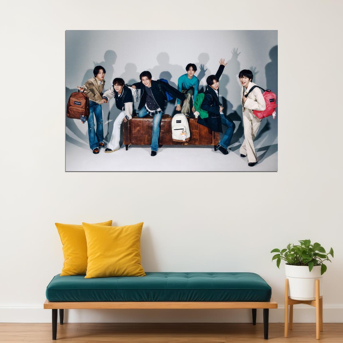 NCT WISH K-Pop Boy Band Traveling Theme Adventure Aesthetic Music Poster Wall Art Print Collectible Home Decor For Living Room Collectible - xonomax