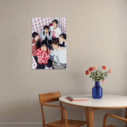 NCT WISH K-Pop Boy Band Group Selfie Fansign Event Fun Moments Music Poster Wall Art Print Collectible Home Decor For Living Room Collectible