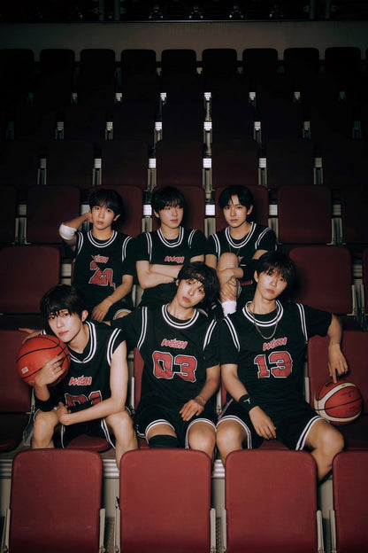 NCT WISH K-Pop Boy Band Basketball Team Sports Style Music Poster Wall Art Print Athletic Home Decor For Living Room Collectible for Kpop Fans