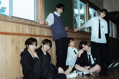 NCT WISH Concept Photo Music Poster K-Pop Boy Band School Uniform Look Nostalgic Aesthetic Wall Art Home Decor For Living Room Gift for Fans