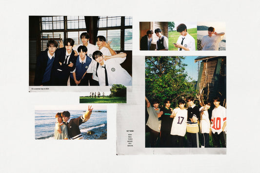 NCT WISH Steady Concept Photo Music Poster K-Pop Boy Band Print Group Shot Cute Aesthetic Wall Art Home Decor For Living Room Gift for Fans