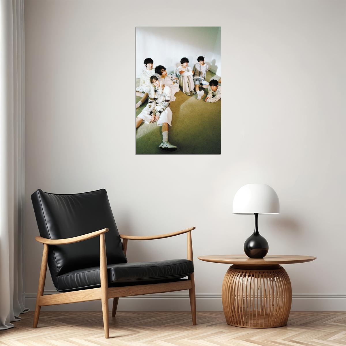 NCT WISH Steady Concept Photo Music Poster K-Pop Boy Band Print Group Shot Cute Aesthetic Wall Art Home Decor For Living Room Gift for Fans