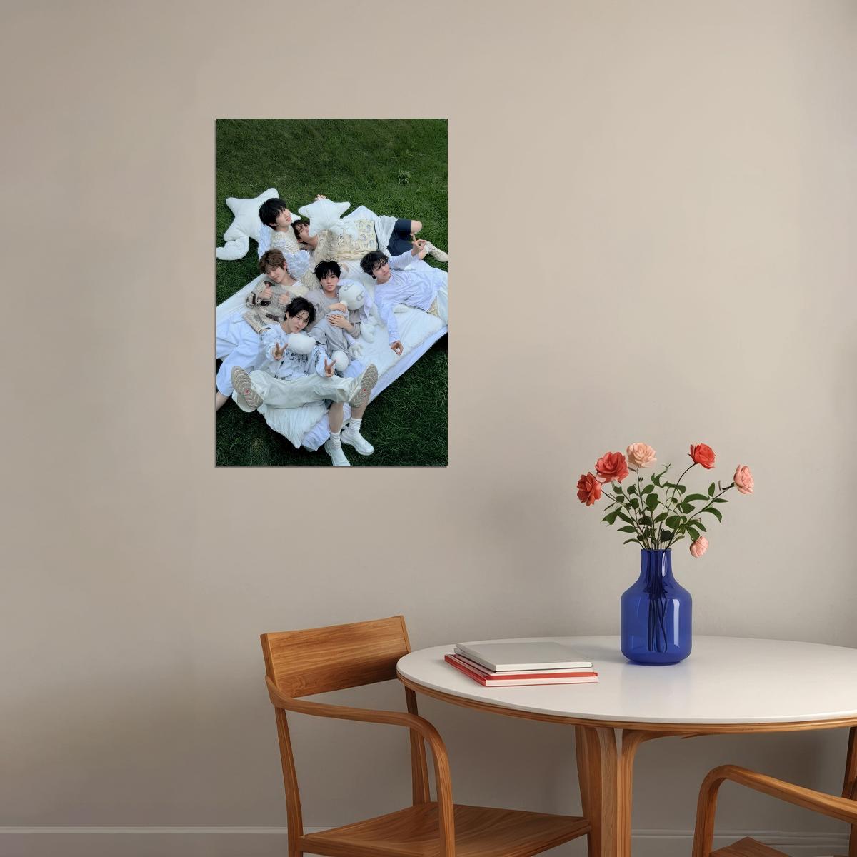 NCT WISH Steady Concept Photo Music Poster K-Pop Boy Band Print Group Shot Cute Aesthetic Wall Art Home Decor For Living Room Gift for Fans - xonomax