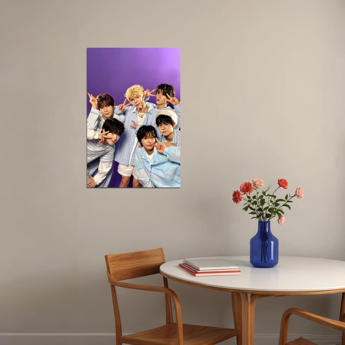 NCT WISH Steady Concept Photo Music Poster K-Pop Boy Band Print Group Shot Cute Aesthetic Wall Art Home Decor For Living Room Gift for Fans