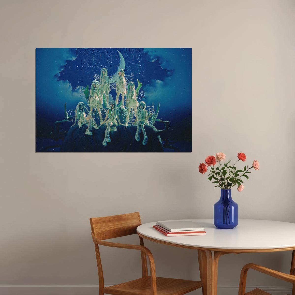 XG Howling Group Photo Poster Awe Album Concept Image K-Pop Home Decor Whimsical Aesthetic Japanese Female Girl Group Korean Fashion J-Pop Idol Wall Art Print - xonomax