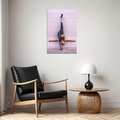 Amanda Bisk Hot Fitness Model Poster Gym Motivational Wall Art Inspirational Workout Yoga Room Decor Aesthetic Sports Print Yoga Wall Decor Athletic Icon HD Photo Print