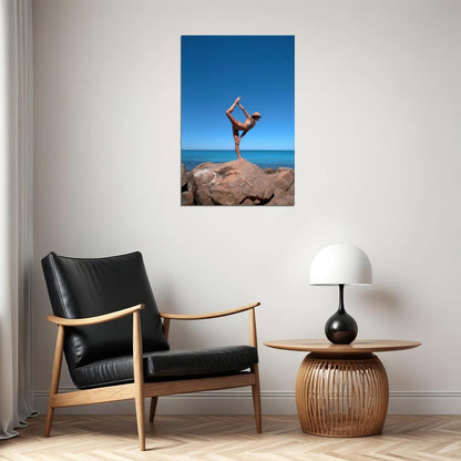 Amanda Bisk Hot Fitness Model Poster Gym Motivational Wall Art Inspirational Workout Yoga Room Decor Aesthetic Sports Print Yoga Wall Decor Athletic Icon HD Photo Print