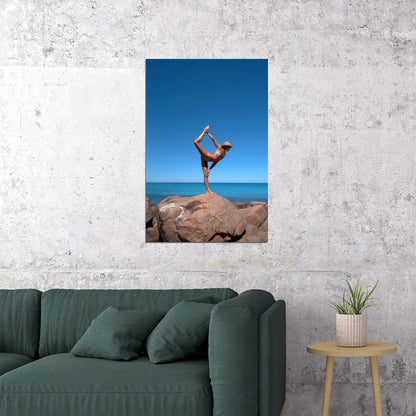 Amanda Bisk Hot Fitness Model Poster Gym Motivational Wall Art Inspirational Workout Yoga Room Decor Aesthetic Sports Print Yoga Wall Decor Athletic Icon HD Photo Print