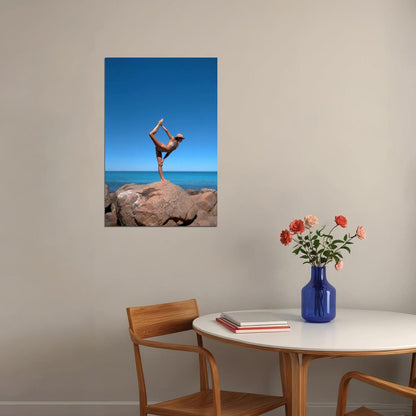 Amanda Bisk Hot Fitness Model Poster Gym Motivational Wall Art Inspirational Workout Yoga Room Decor Aesthetic Sports Print Yoga Wall Decor Athletic Icon HD Photo Print