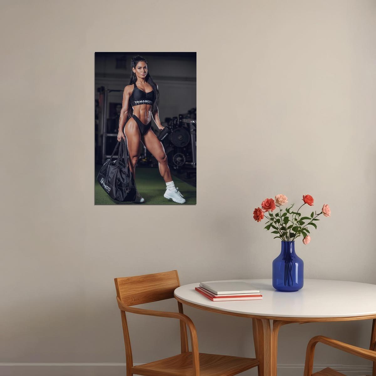 Anita Herbert Hot Fitness Model Poster Gym Motivational Wall Art Sexy Inspirational Workout Room Decor Aesthetic Sports Print Exercise Wall Decor Athletic Icon HD Photo Print