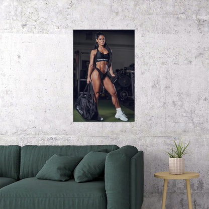 Anita Herbert Hot Fitness Model Poster Gym Motivational Wall Art Sexy Inspirational Workout Room Decor Aesthetic Sports Print Exercise Wall Decor Athletic Icon HD Photo Print