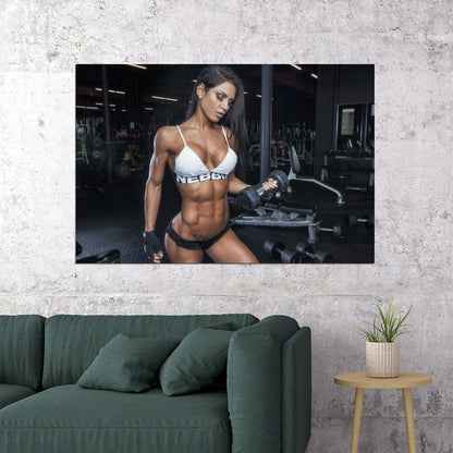 Anita Herbert Hot Fitness Model Poster Gym Motivational Wall Art Sexy Inspirational Workout Room Decor Aesthetic Sports Print Exercise Wall Decor Athletic Icon HD Photo Print