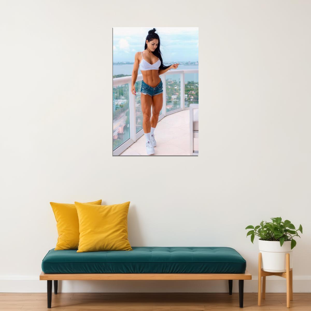 Anita Herbert Hot Fitness Model Poster Sexy Female Wall Art Inspirational Workout Room Decor Aesthetic Sports Print Gym Motivational Wall Decor Athletic Icon HD Photo Print - xonomax