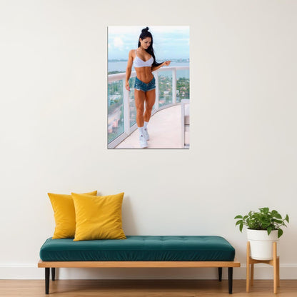 Anita Herbert Hot Fitness Model Poster Sexy Female Wall Art Inspirational Workout Room Decor Aesthetic Sports Print Gym Motivational Wall Decor Athletic Icon HD Photo Print - xonomax