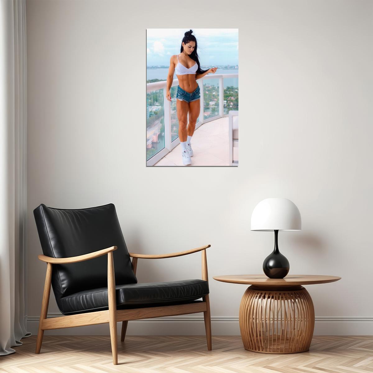 Anita Herbert Hot Fitness Model Poster Sexy Female Wall Art Inspirational Workout Room Decor Aesthetic Sports Print Gym Motivational Wall Decor Athletic Icon HD Photo Print - xonomax