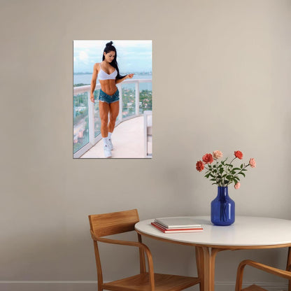 Anita Herbert Hot Fitness Model Poster Sexy Female Wall Art Inspirational Workout Room Decor Aesthetic Sports Print Gym Motivational Wall Decor Athletic Icon HD Photo Print - xonomax